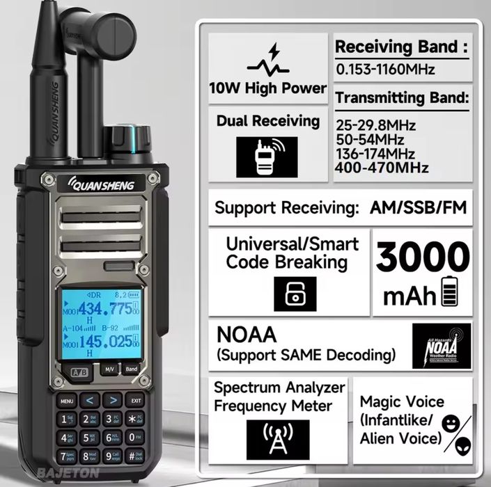 Радиостанции Quansheng, K5(8), К5(99), ТК11 (8), UV-TG2+, новые!