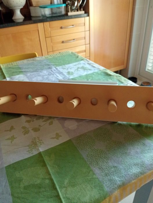 Cabide decorativo de parede 5 ganchos bom estado