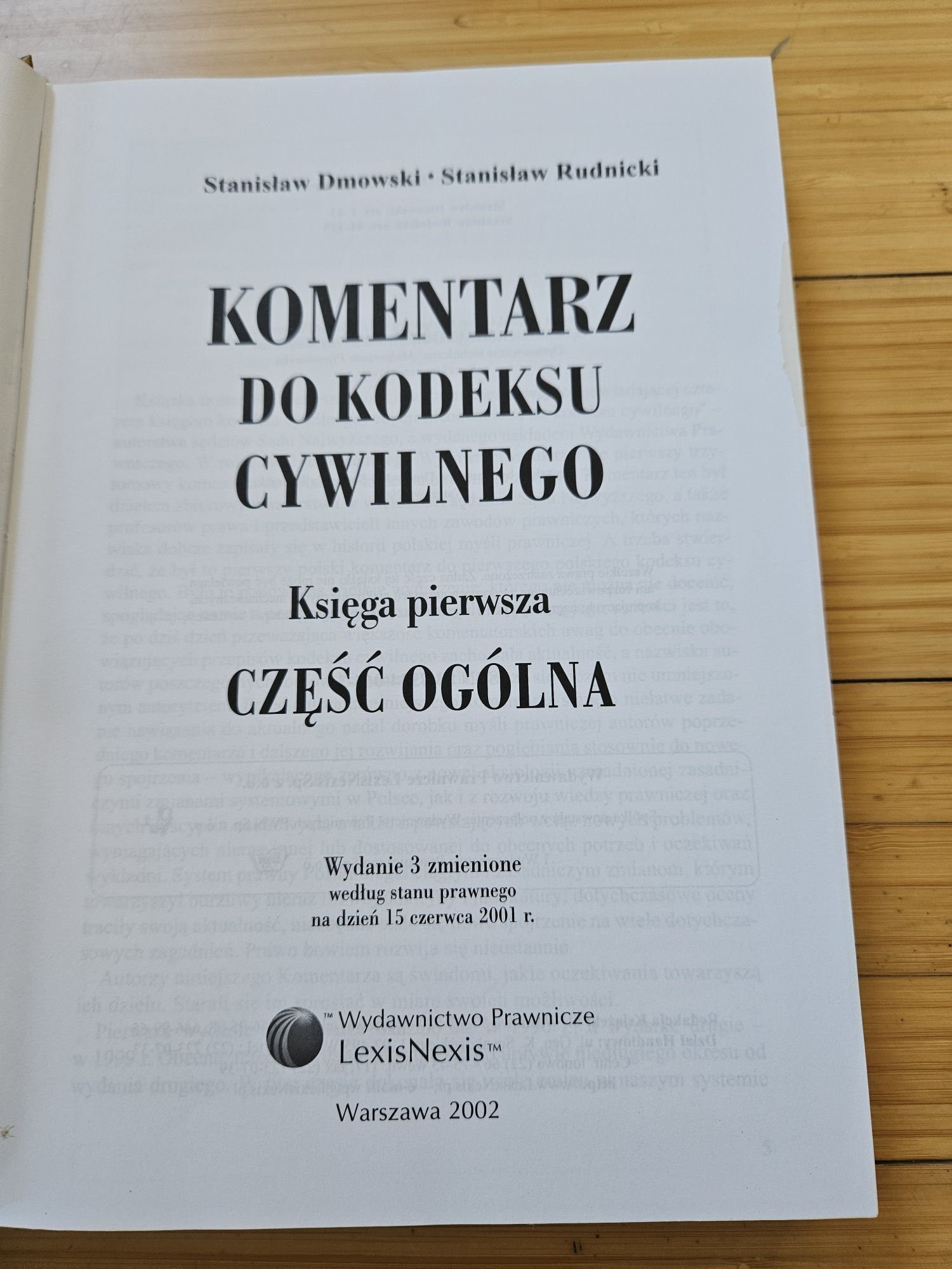 Dmowski Rudnicki Komentarz do kodeksu cywilnego Ksiega pierwsza