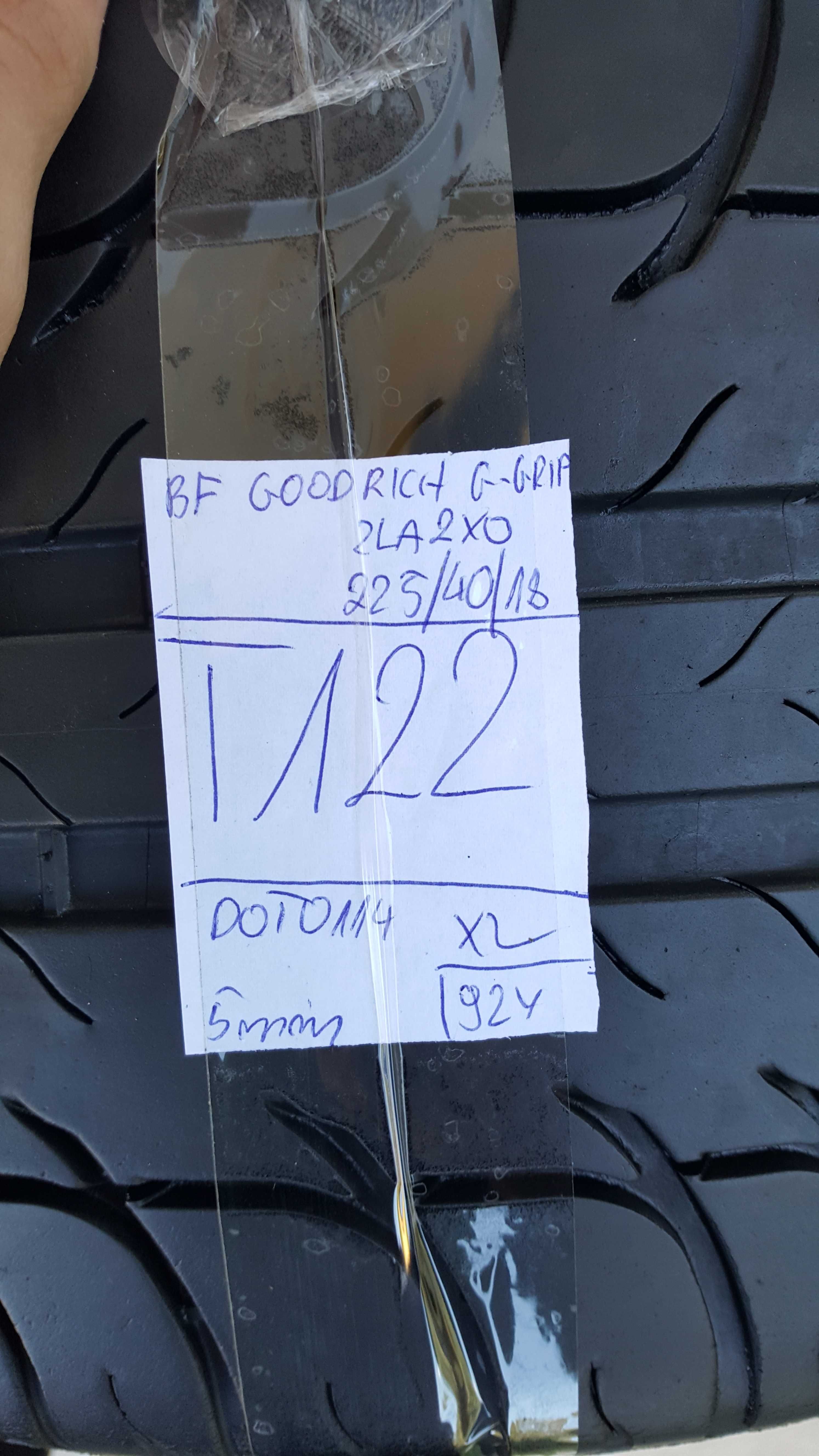 BFGoodrich 225/40 r18 G-Grip XL /// 5mm!!! Gwarancja MONTAŻ