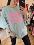 Bluzka bluza oversize mon cheri pistacja me gusta