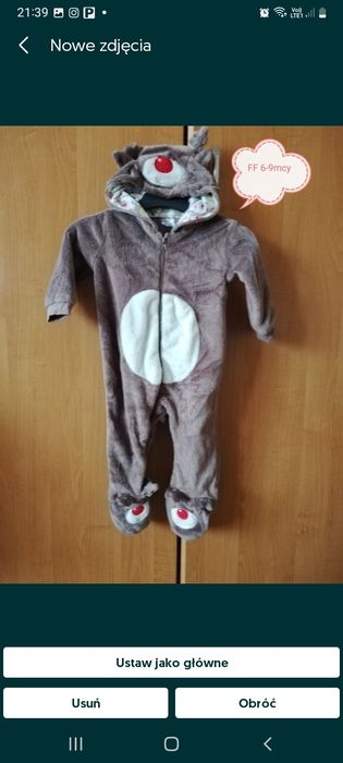 Strój Renifer FF 6-9mcy