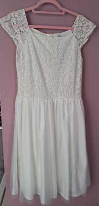 Biała sukienka cool club r. 170