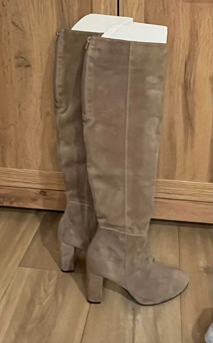 Kozaki ze skóry zamszowej  Lavorazione Artigianale