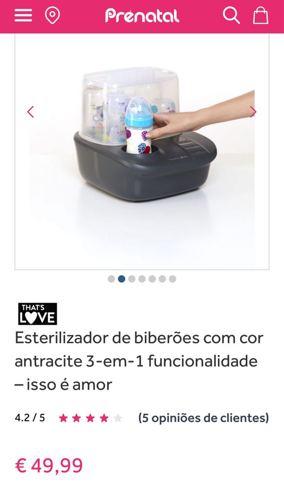 Esterilizador / aquecedor de biberões