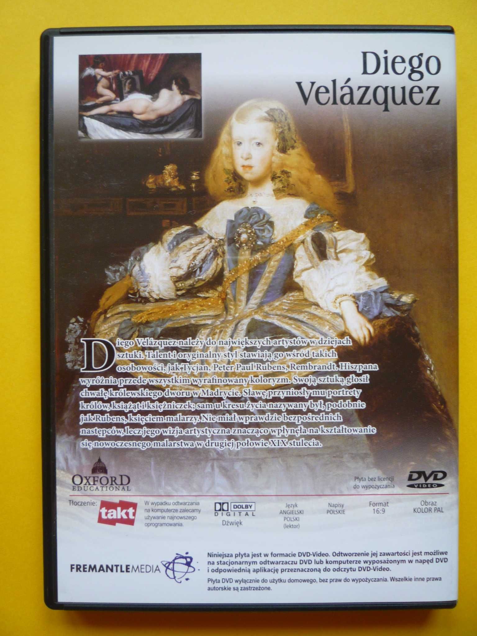 Diego Velazquez NOWY Film DVD Wielka Kolekcja Malarzy