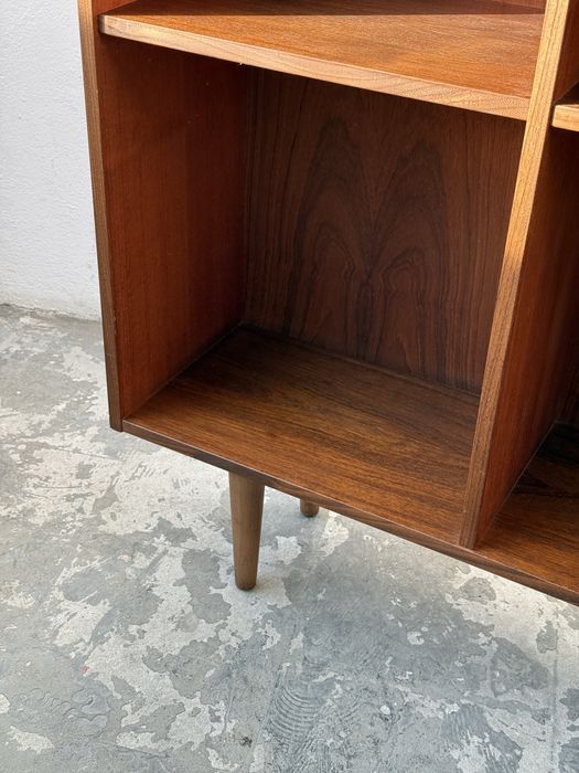 Regał tekowy Dania teak vintage modern drewniany