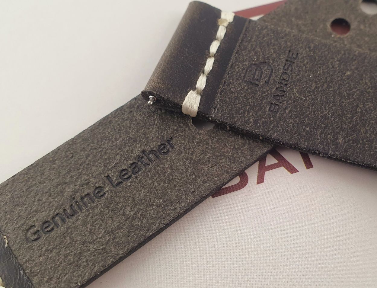 Nowy pasek z wysokiej jakości skóry 22mm Bandsie , Panerai styl