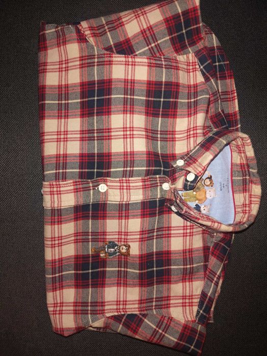 Koszula w kratę Tatuum Miś Uszatek 122-128