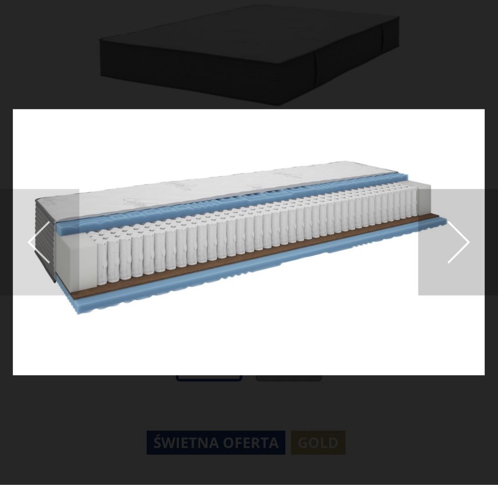 Materac sprężynowy 180x200 GOLD S75 DREAMZONE