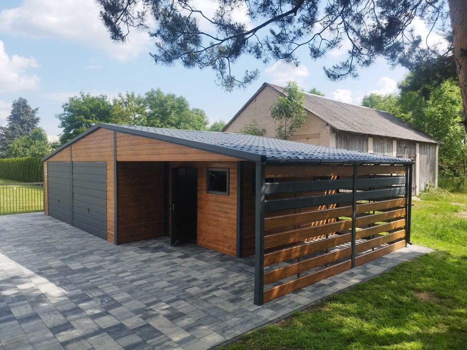 Garaż Blaszany 6x6 6x7 7x7 4x6 8x6 producent. Garaze na Wymiar.