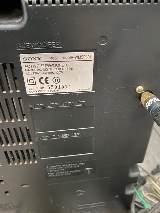 Home cinema Sony com leitor/gravador dvd e control centre e subwoofer