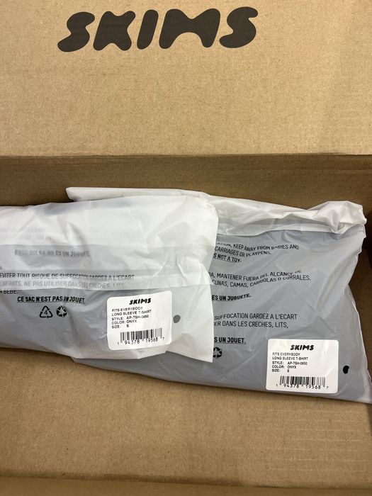 Кофта Skims XS S лонгслів чорна оригінал скімс