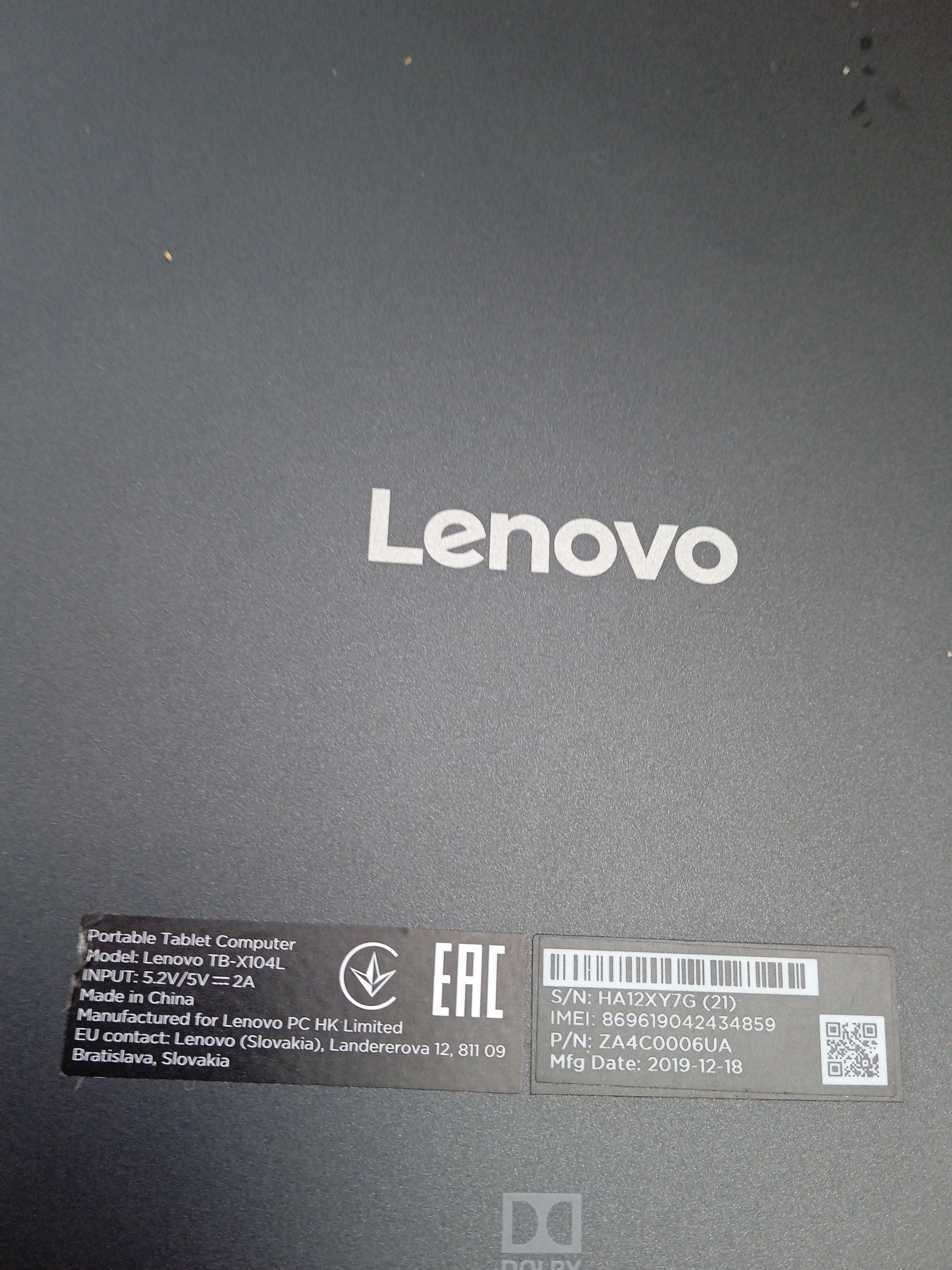 планшет Lenovo TB-X104L ZA4C0006UA