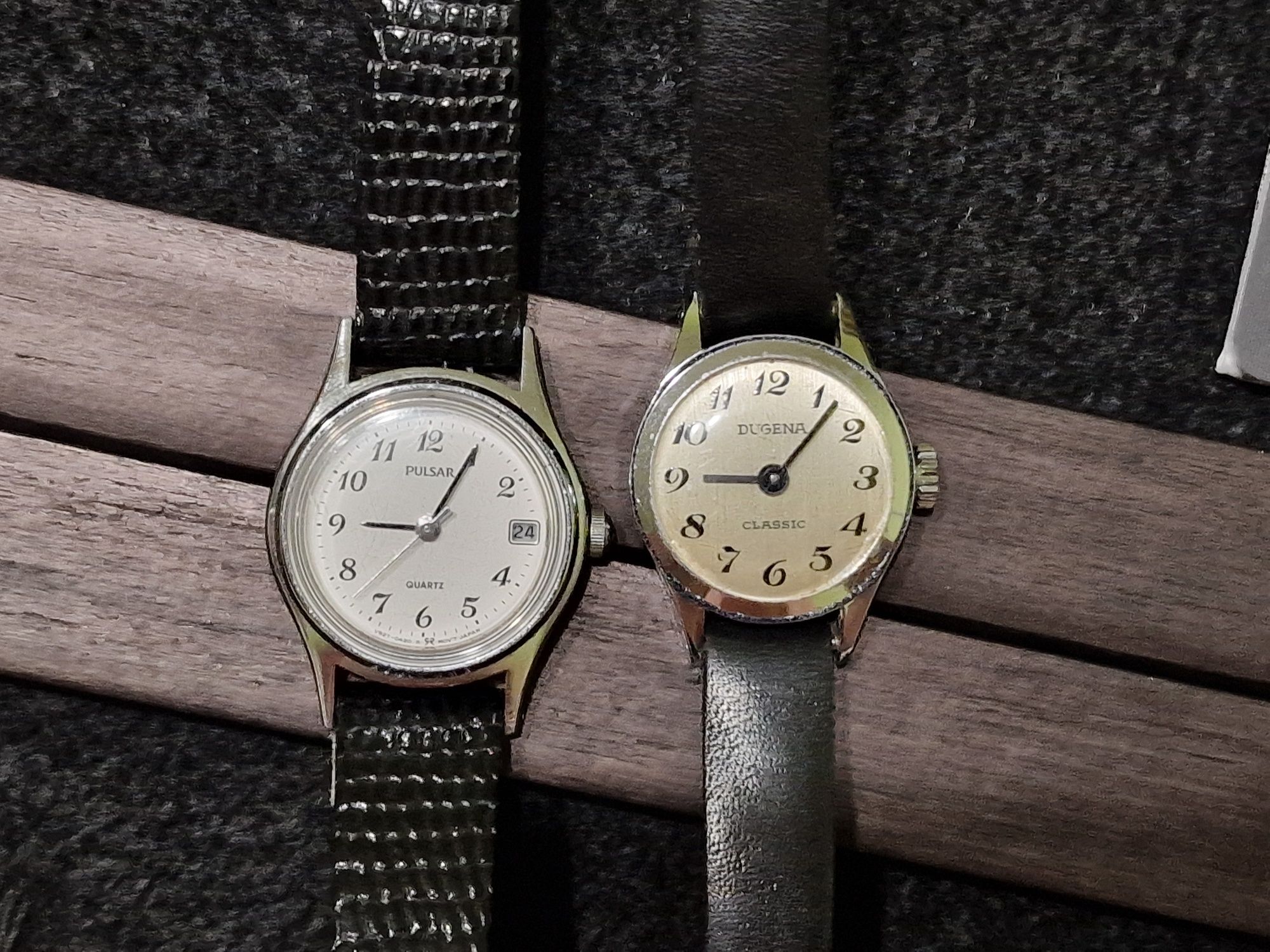Pulsar, Dugena damskie, vintage