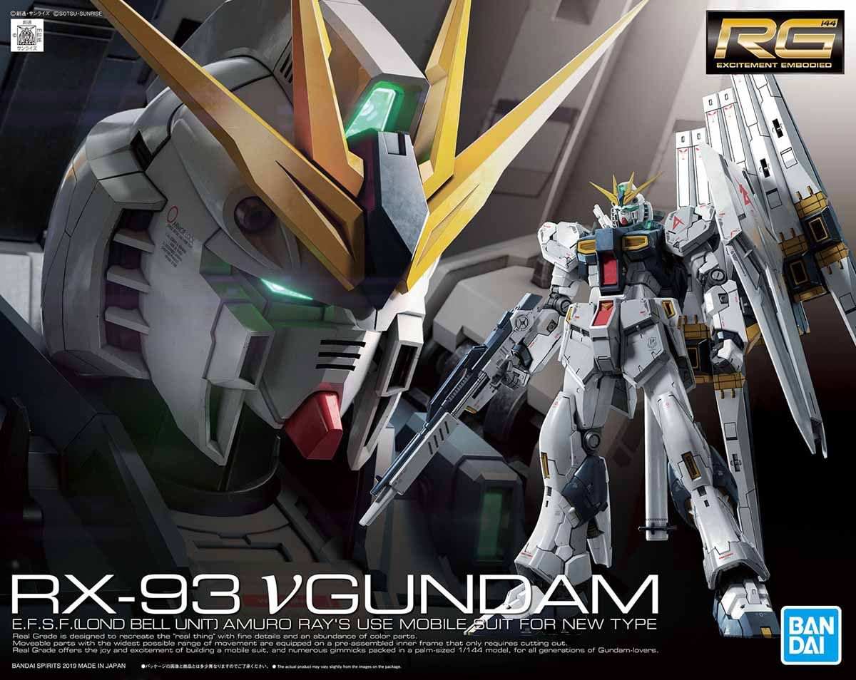 Сборная модель аниме робот Bandai Nu Gundam RG 1:144