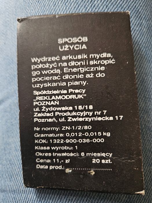 Kieszonkowe mydełko turystyczne