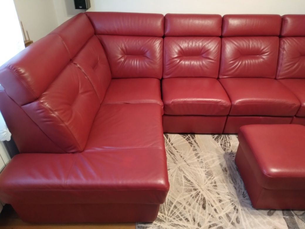 Narożnik skórzany modułowy