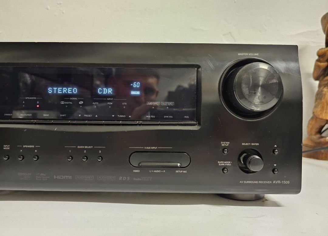 7.1 Amplituner Denon AVR-1509, 110 W/ kan.