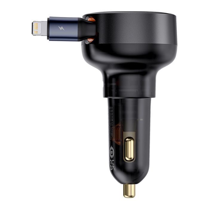 Ładowarka samochodowa Baseus USB-C (żeńskie) / Lightning (męski) 60W