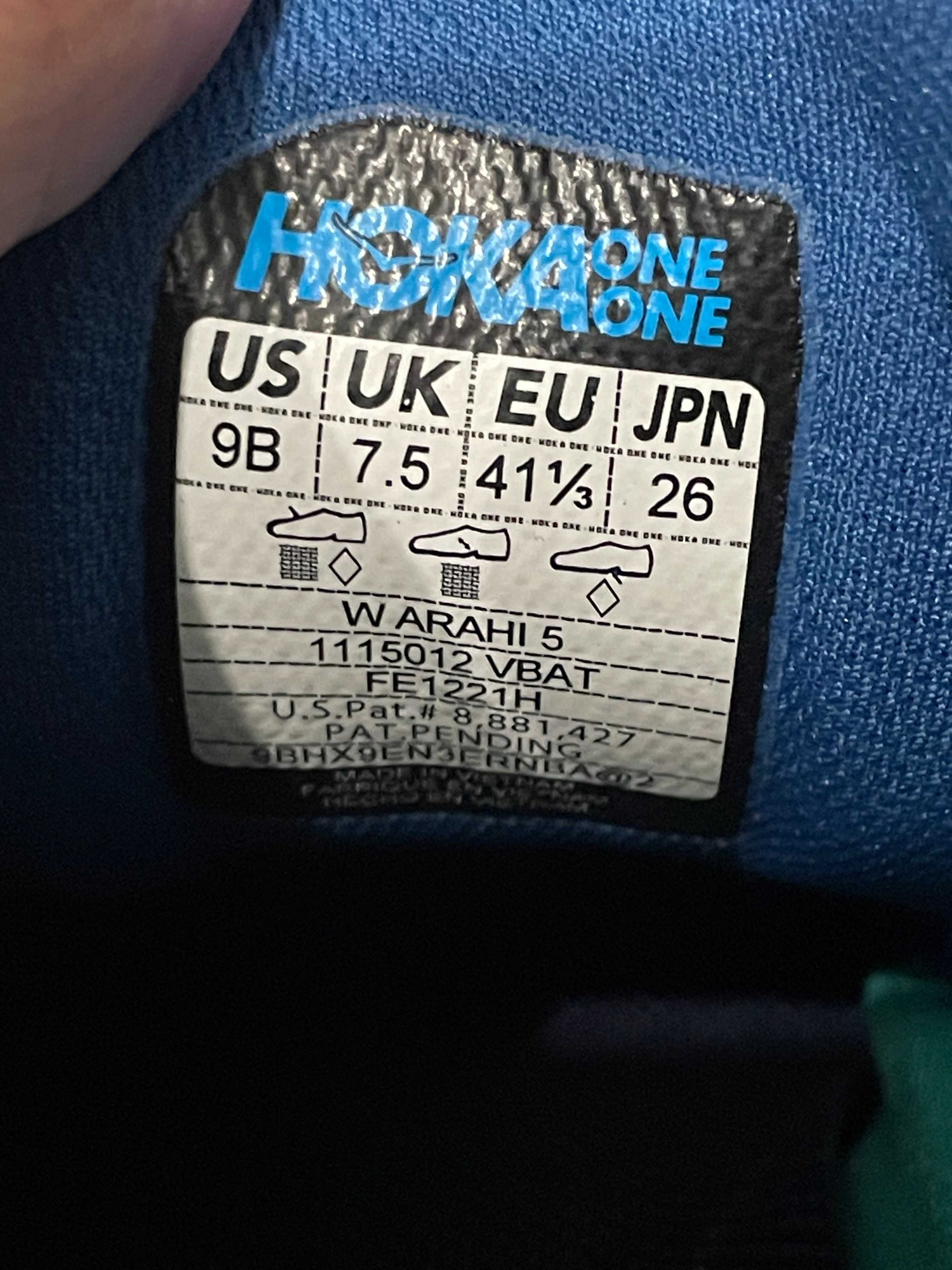 Кросівки hoka arahi 5   41  1/3   .26 см