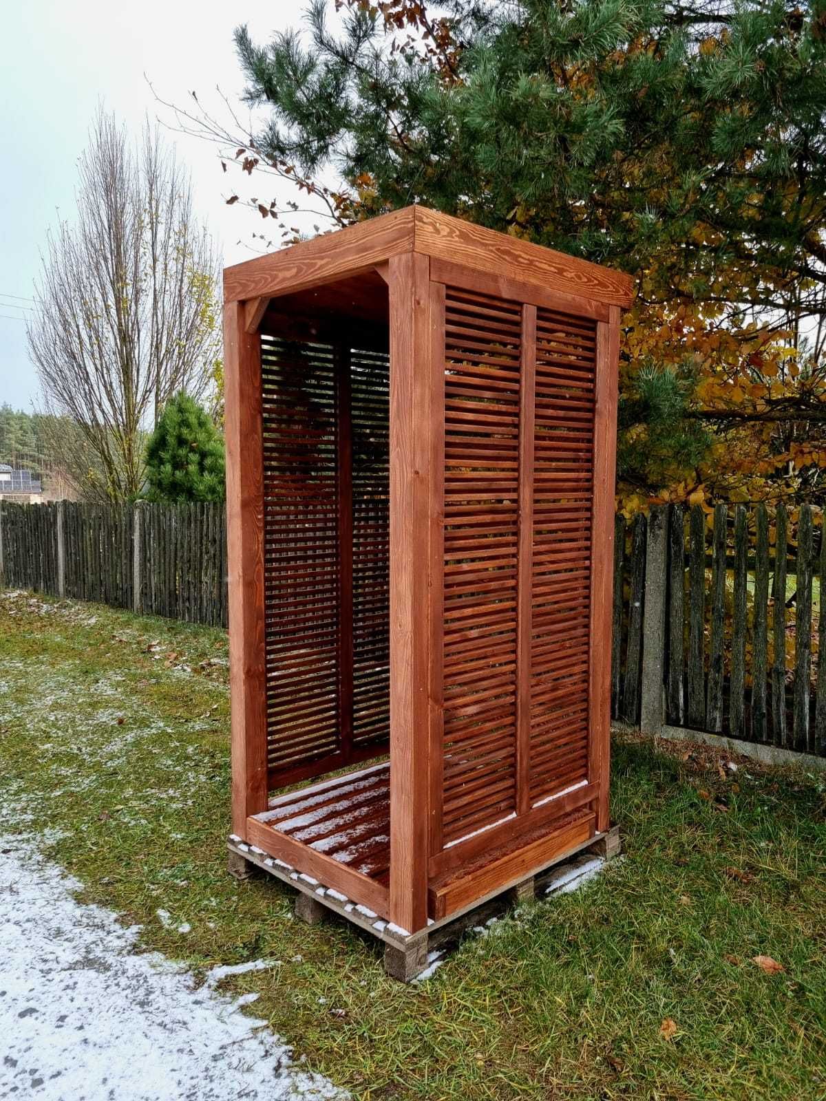 Drewutnia 1 x 1,1m, wiata na drewno opałowe