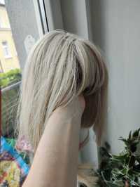 Peruka Blond dla Kobiet Damska długie włosy ciemny blond krótkie