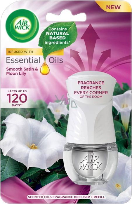 Air Wick Smooth Satin & Moon Lily Elektryczny Odświeżacz Komplet.