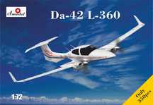 A-Model 72400 samolot Da-42 L-360 Aircraft model do sklejania