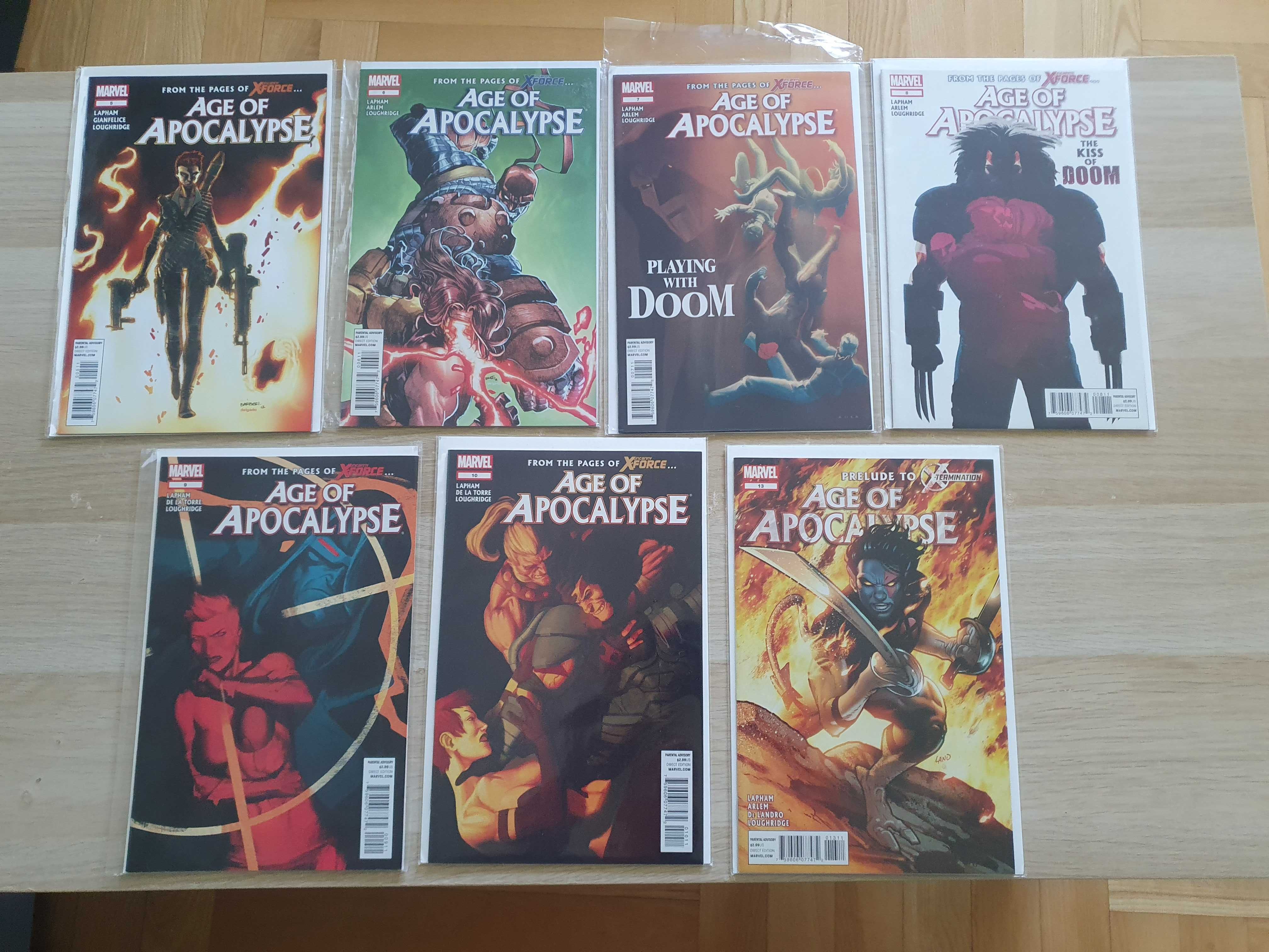 Age of Apocalypse: 5, 6, 7, 8, 9, 10, 13 (2012) (ZM99)