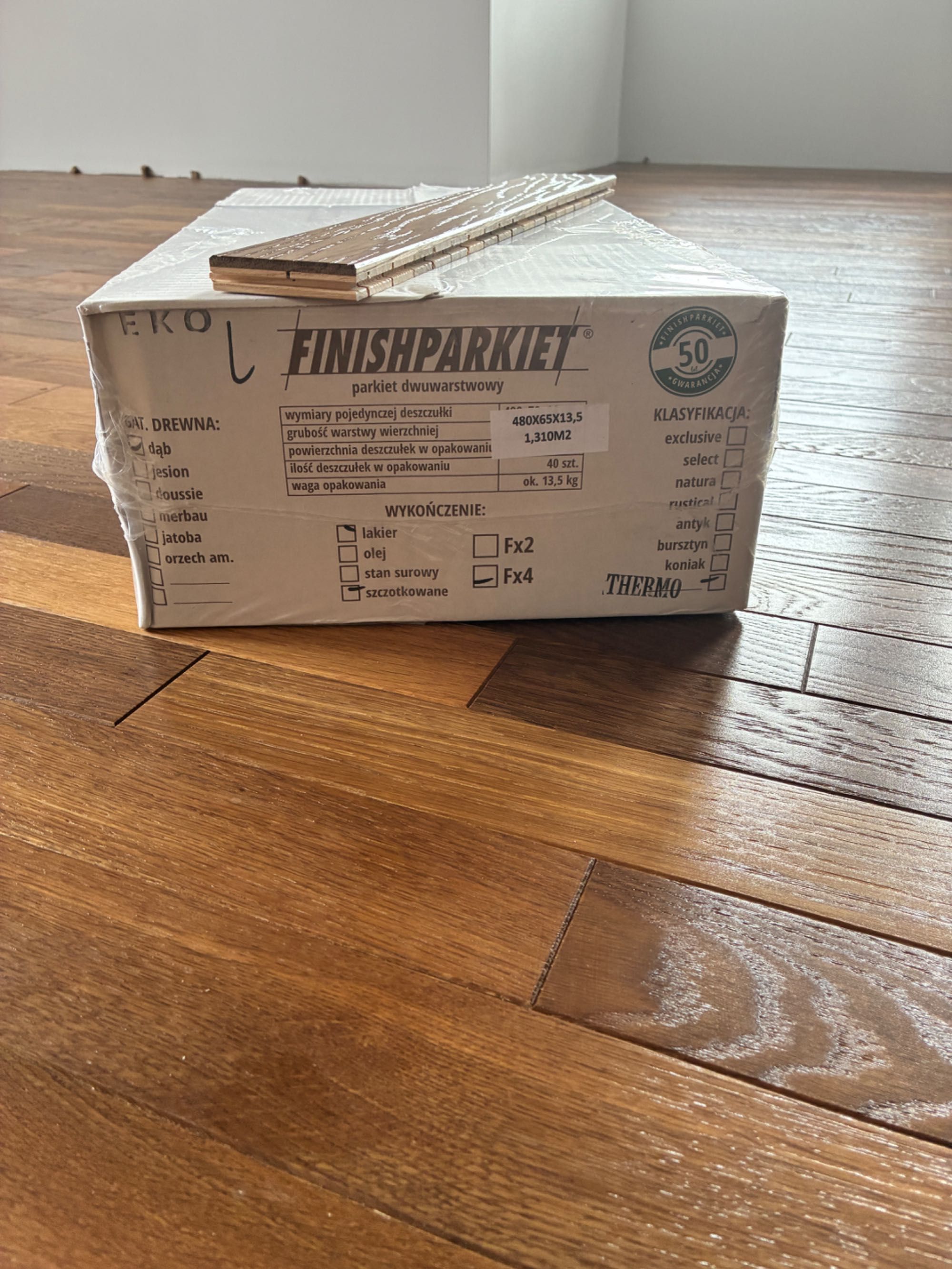 Finishparkiet dwuwarstwowy, deska dębowa finish