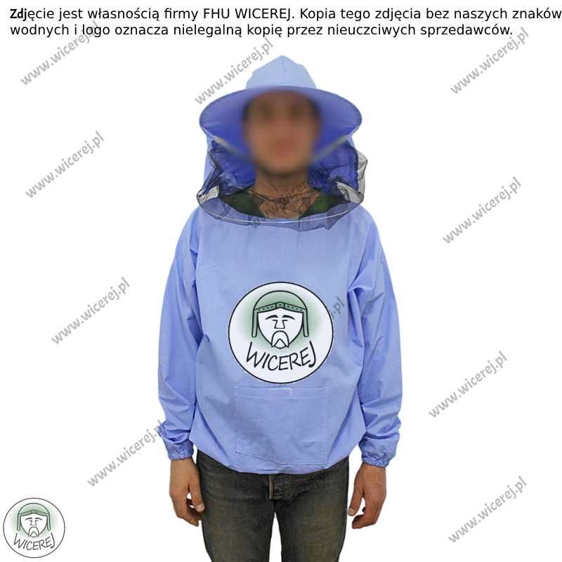 Bluza Pszczelarska z kapeluszem Bawełniana rozmiar L  Przewiewna Lekka