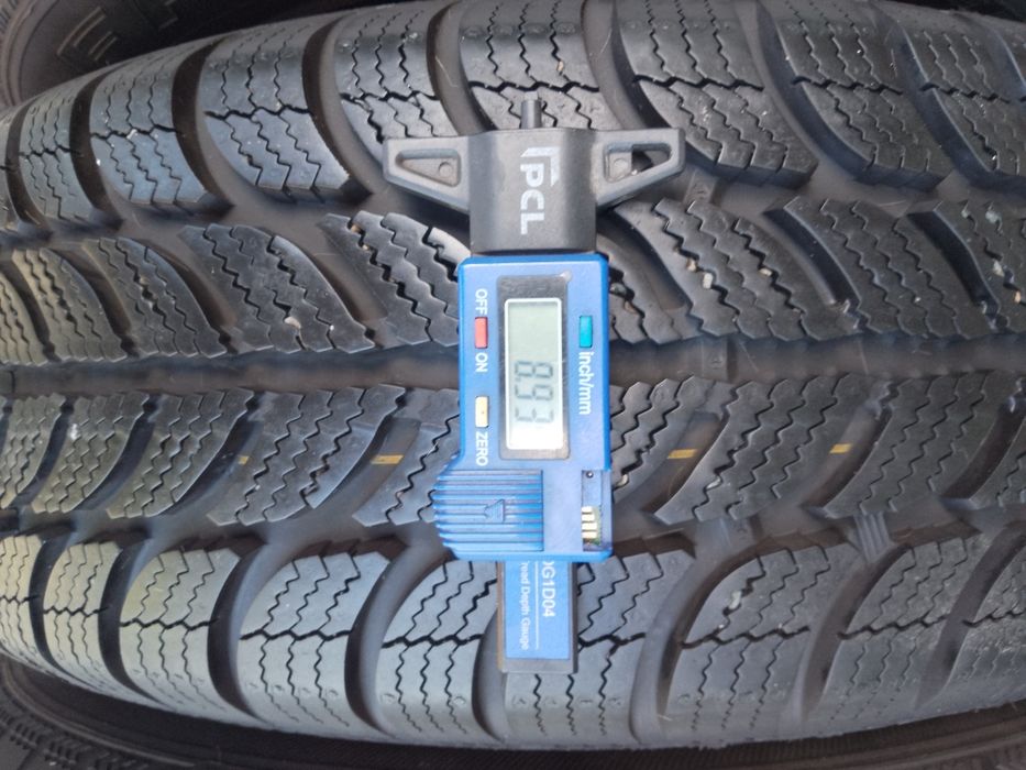 Koła stalowe z oponami zimowymi Vw.5x112. 195/65r15 Dębica. 2023 rok.