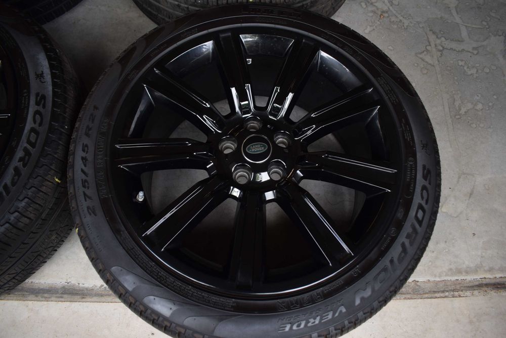 Land Range rover L405 sport L494 felgi 21 czarne opony pirelli 21 oryg