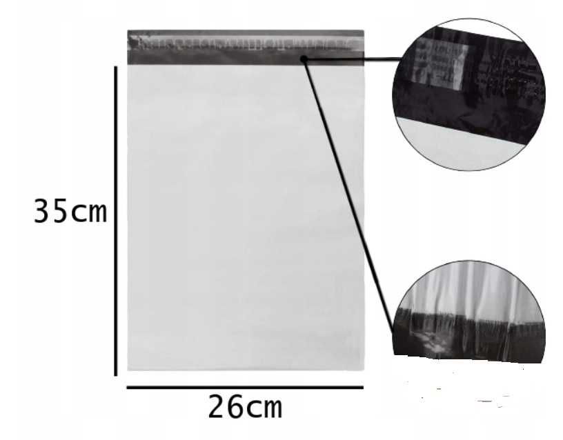 FOLIOPAKI Kurierskie B4 w rozm. 260x350 mm – 100 szt.