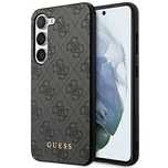 Etui Guess 4G Metal Gold Logo na Samsung Galaxy S23 - szare