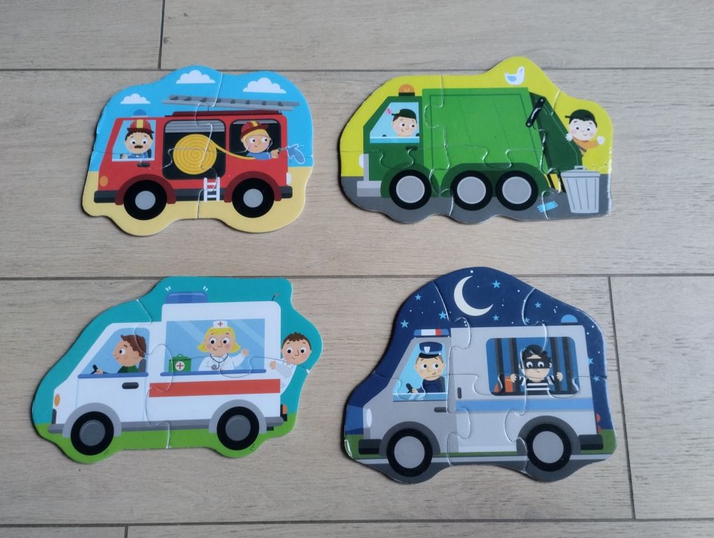 Puzzle Maxi pierwsze puzzle pojazdy 2+