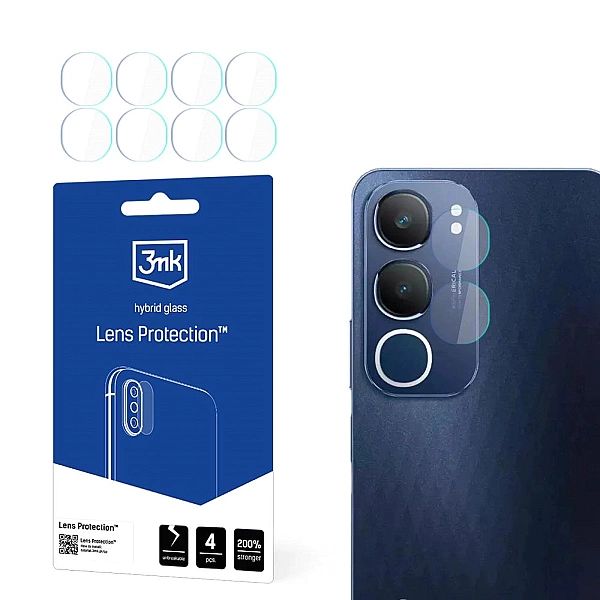 Szkło hybrydowe 3mk Lens Protection do obiektywu aparatu na Vivo Y19s