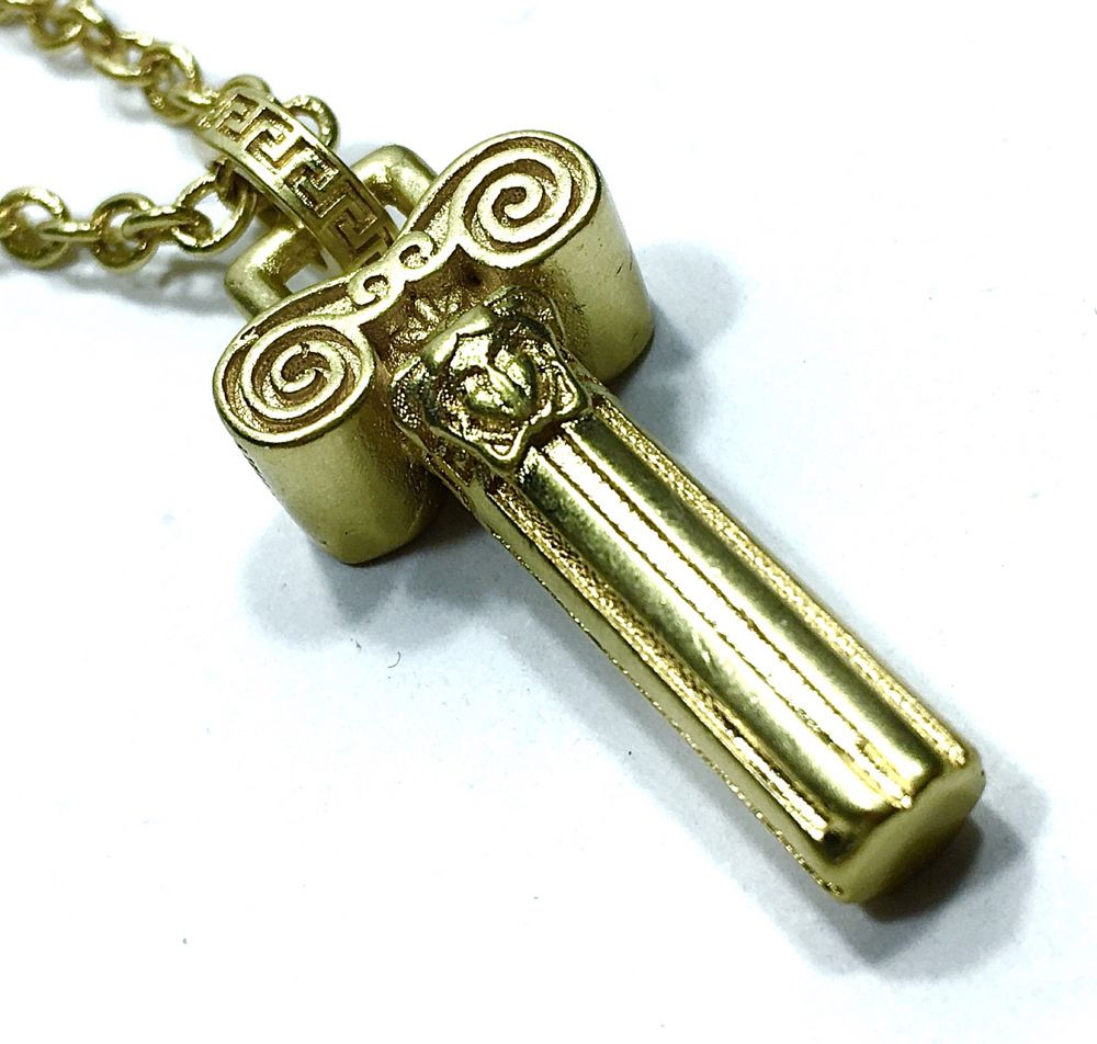 Złoty Damski naszyjnik VERSACE•pr•585•pozłacany ogniowo 14K