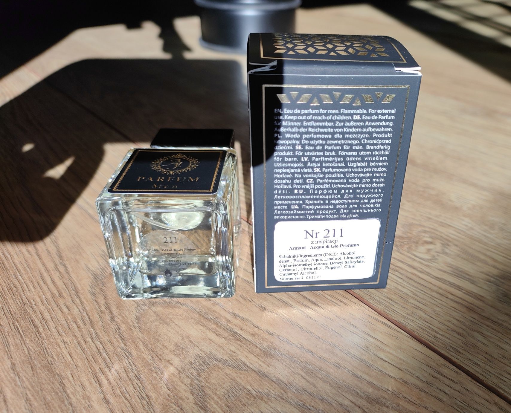 Woda perfumowana/Francuskie Perfumy 211/ Armani Acqua di Gio Profum