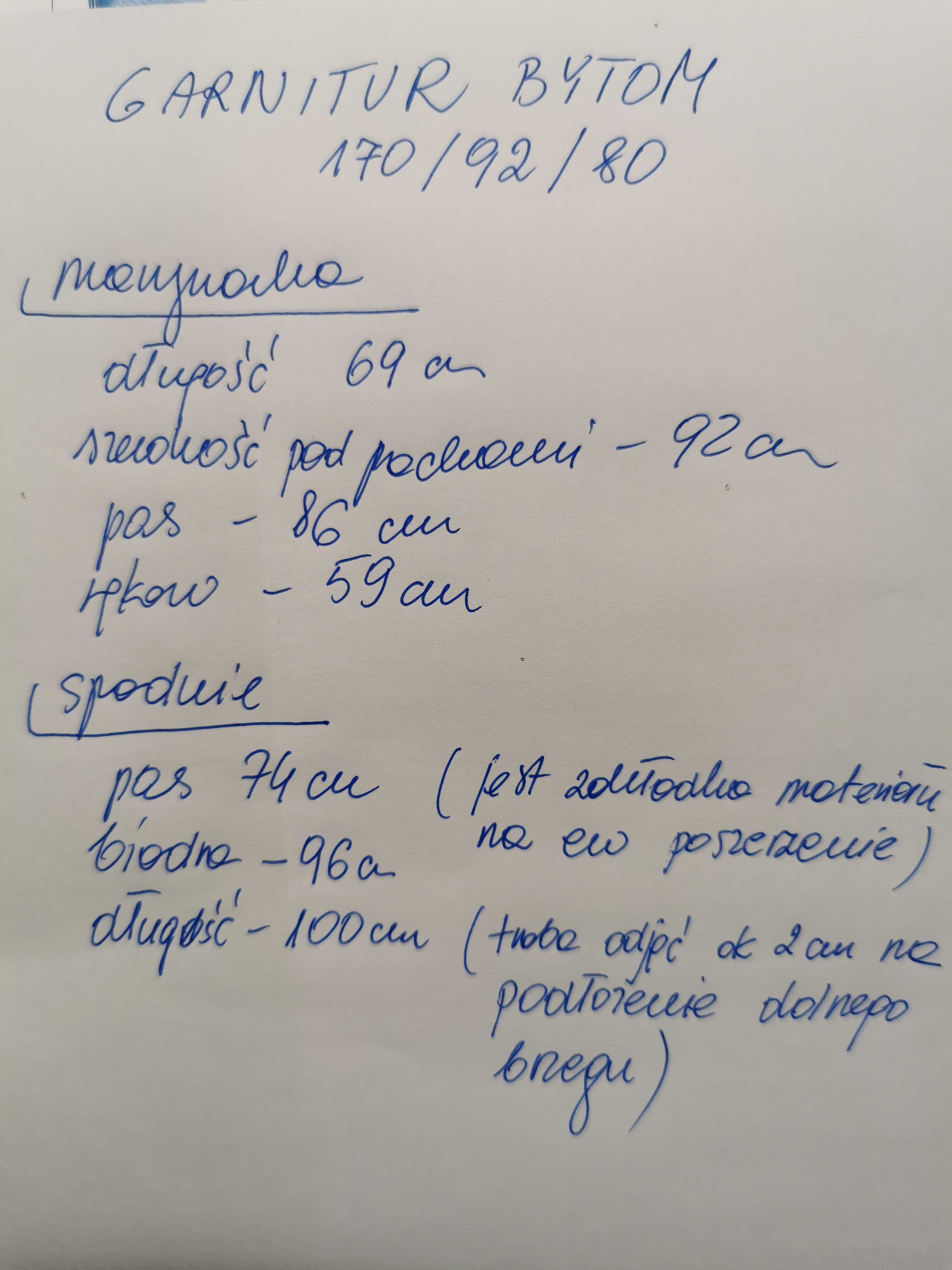 Garnitur chłopięcy marki Bytom 170/92/74, jak nowy