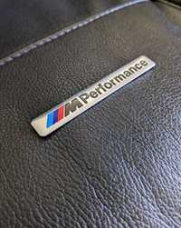 Nowy emblemat znaczek Performance BMW M Power mpower srebrne czarne