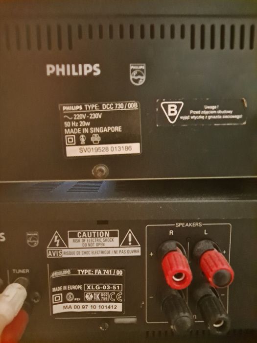 Zestaw Hi-Fi Philips FA741 / DCC730+ magnetofon odtwarzacz cd