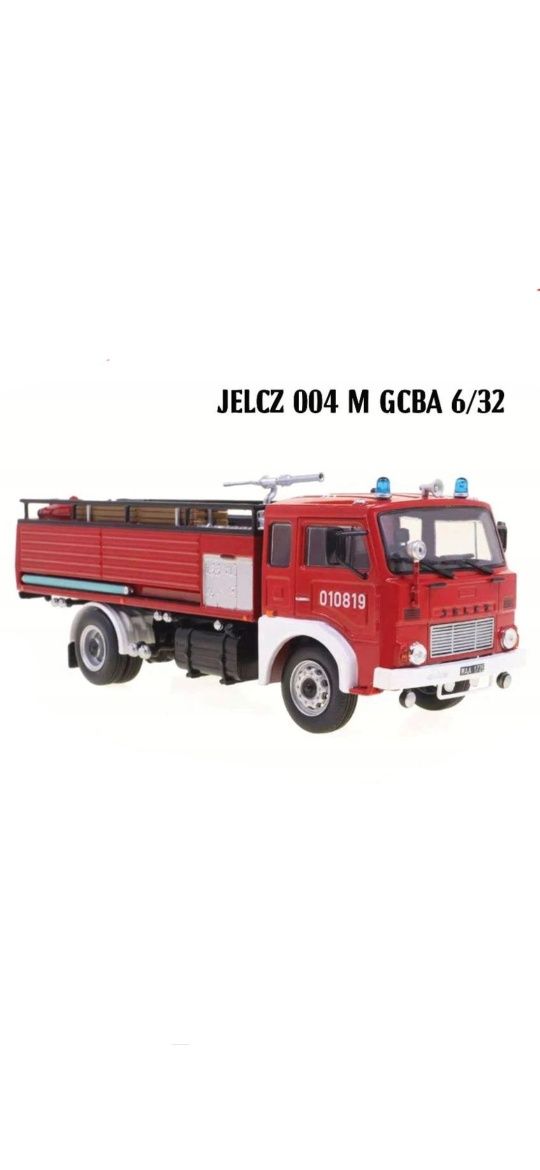 Model Jelcz 004M GCBA Straż Pożarna kultowe Ciężarówki skala 1:43