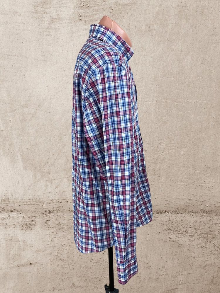 Hackett London roz. L męska koszula w kratkę slim fit