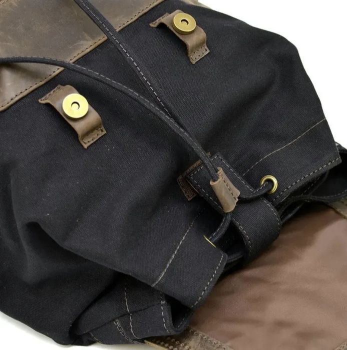 Рюкзак від українського бренду TARWA. Канвас та натуральна шкіра.