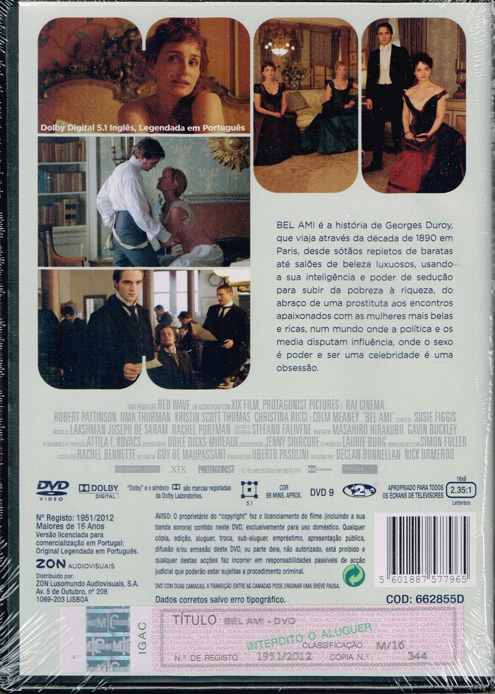 Filme em DVD: Bel Ami (Robert Pattinson) - NOVO! SELADO!