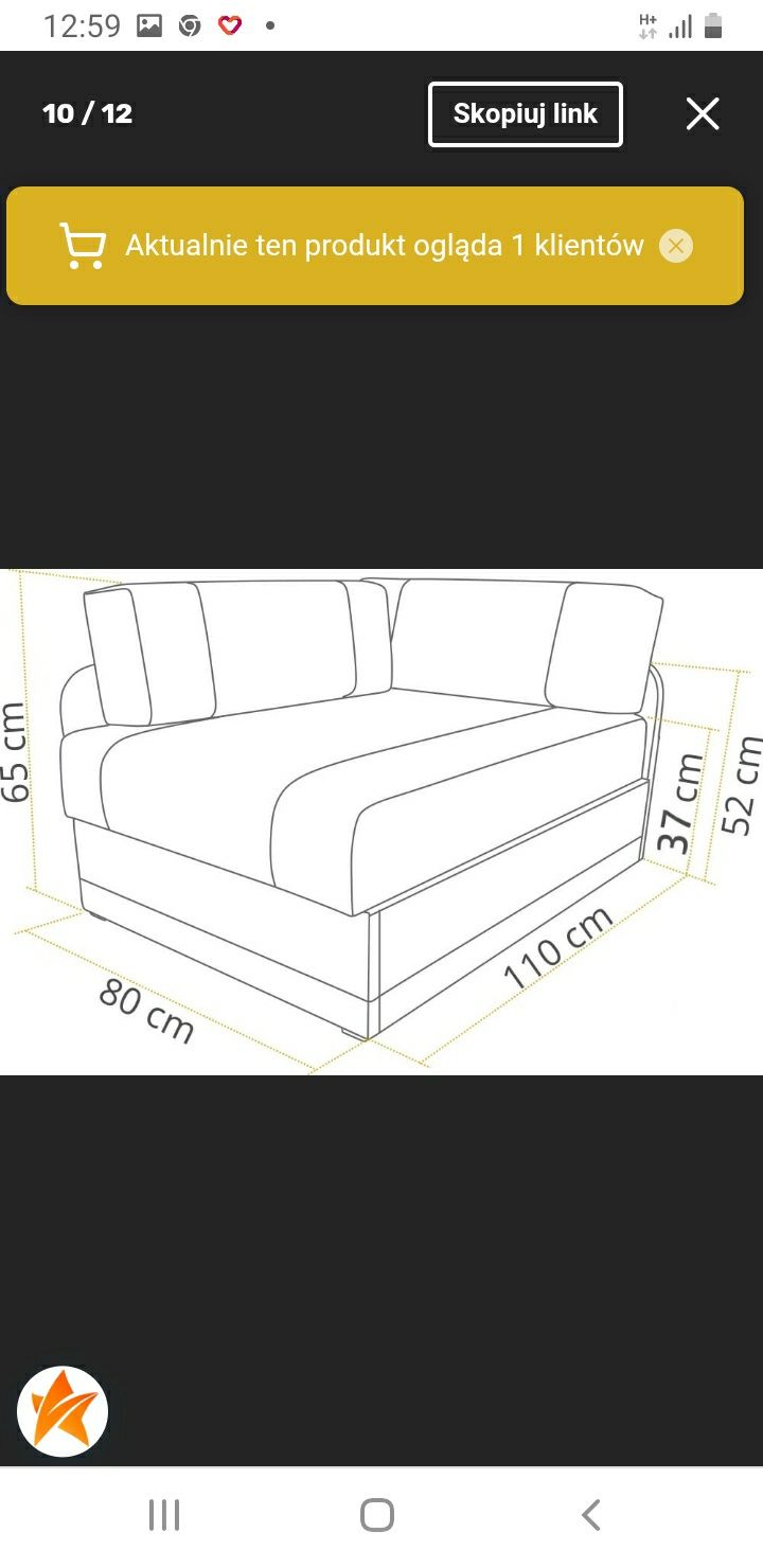 Sofa narożnik vaxer.