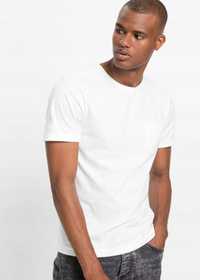 B.P.C t-shirt męski biały z kieszonką XL.