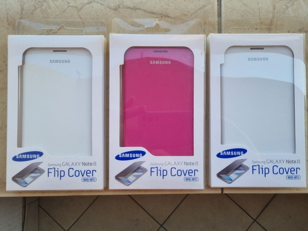 NOWE Etui Flip Cover Samsung Galaxy Note II Note 2 z NFC